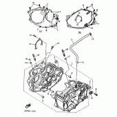 Схема вузла: Картер двигуна Yamaha XT600 XT600