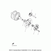 Схема узла: Привод стартера Yamaha XV250 V-Star
