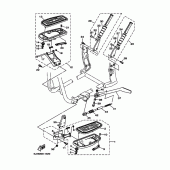 Схема вузла: Підніжки та Підставка Yamaha XV1600 Wild Star