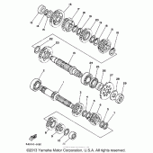 Схема узла: Трансмиссия Yamaha WR250 WR250Z