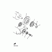 Схема вузла: Привід стартера Yamaha XVZ1300 Royal Star