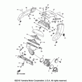 Схема вузла: Впускна система Yamaha YZ450F YZ450FX