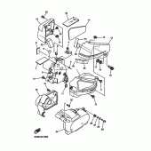 Схема вузла: Бічна кришка Yamaha XVS650 V-Star Classic