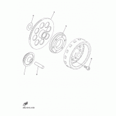 Схема вузла: Привід стартера Yamaha XVS400 Drag Star Classic