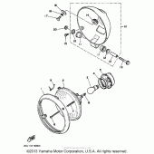 Схема узла: Фара Yamaha XV250 Route 66