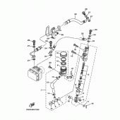 Схема вузла: Задній гальмівний циліндр Yamaha YZF-R3