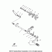Схема вузла: Вал перемикання Yamaha TTR50 TT-R50