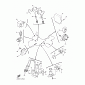 Схема узла: Электрооборудование 2 Yamaha XVZ1300 Royal Star Venture S