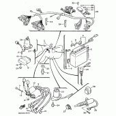 Схема вузла: Електричне обладнання Yamaha XJ900 Diversion