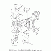 Схема узла: Рама Yamaha XVS1100 V-Star Midnight Custom