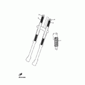 Схема вузла: Опційні деталі підвіски Yamaha WR450F