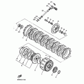 Схема вузла: Зчеплення Yamaha XJ600 Diversion (S-TYPE)
