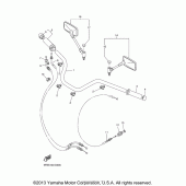 Схема вузла: Кермо та Тросики Yamaha XVS650 V-Star Custom
