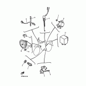 Схема узла: Электрооборудование 2 Yamaha XT600 XT600
