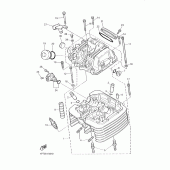Схема вузла: Головка циліндра Yamaha XT600 XT600