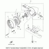 Схема вузла: Фара Yamaha XVS650 V-Star Custom