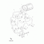Схема вузла: Панель приладів Yamaha XT660 XT660Z Tenere