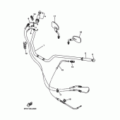 Схема узла: Руль и Тросики Yamaha XV1700 Road Star Warrior