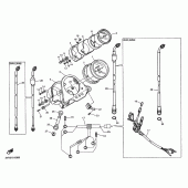 Схема узла: Панель приборов Yamaha SRX400