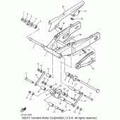 Схема вузла: Задній важіль та підвіска Yamaha YZF600R Thundercat