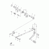 Схема вузла: Вал перемикання Yamaha YZF-R6/YZF600 R6