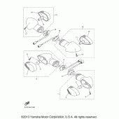 Схема узла: Поворотники Yamaha YZF-R1 R1S Limited Edition