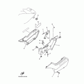 Схема узла: Боковая крышка Yamaha TW225