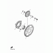 Схема вузла: Привід стартера Yamaha YZF-R1 R1