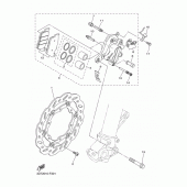 Схема узла: Передний тормоз Yamaha WR250 WR250X