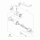Схема узла: Стартер электрический Yamaha YBR250