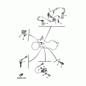 Схема вузла: Електроустаткування 2 Yamaha XVS250 Drag Star