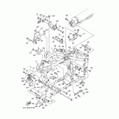 Схема вузла: Рама Yamaha XV1900 Midnight Star