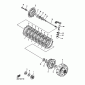 Схема узла: Сцепление Yamaha YZ450F YZ450F