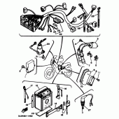 Схема вузла: Електрообладнання 1 Yamaha XTZ750 Super Tenere