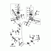 Схема вузла: Передній гальмівний циліндр Yamaha YP400 Majesty