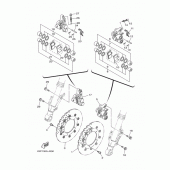 Схема вузла: Переднє гальмо Yamaha XTZ1200 Super Tenere