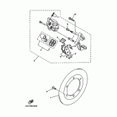 Схема вузла: Переднє гальмо Yamaha YP250 Majesty DX
