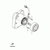 Схема узла: Генератор Yamaha YP250 X-MAX