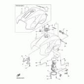 Схема вузла: Топливний бак Yamaha FZ6 FZ6-S2 (Голий)