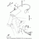 Схема вузла: Електроустаткування (1) Yamaha WR250 WR250Z