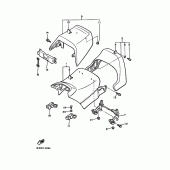 Схема вузла: Сидіння Yamaha VMX12 V-MAX