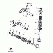 Схема вузла: Клапан Yamaha TW200