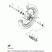 Схема вузла: Переднє колесо Yamaha YZF600R Thundercat