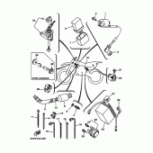 Схема вузла: Електроустаткування 1 Yamaha TTR125 TT-R125