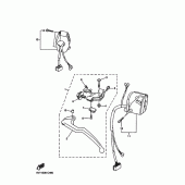 Схема вузла: Пульт управління рульовий та Важель Yamaha YZF-R1 R1