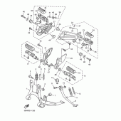 Схема узла: Support. repose-pied Yamaha XJR1300