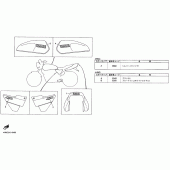 Схема узла: Эмблемы1 (4HMC / 4HMD) Yamaha XJR400