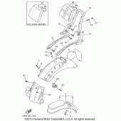Схема узла: Крыло Yamaha XV1100 Virago