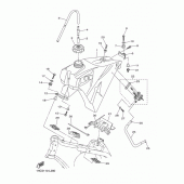 Схема вузла: Паливний бак Yamaha WR250 WR250F