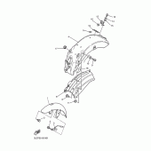 Схема узла: Крыло Yamaha XV250 Virago